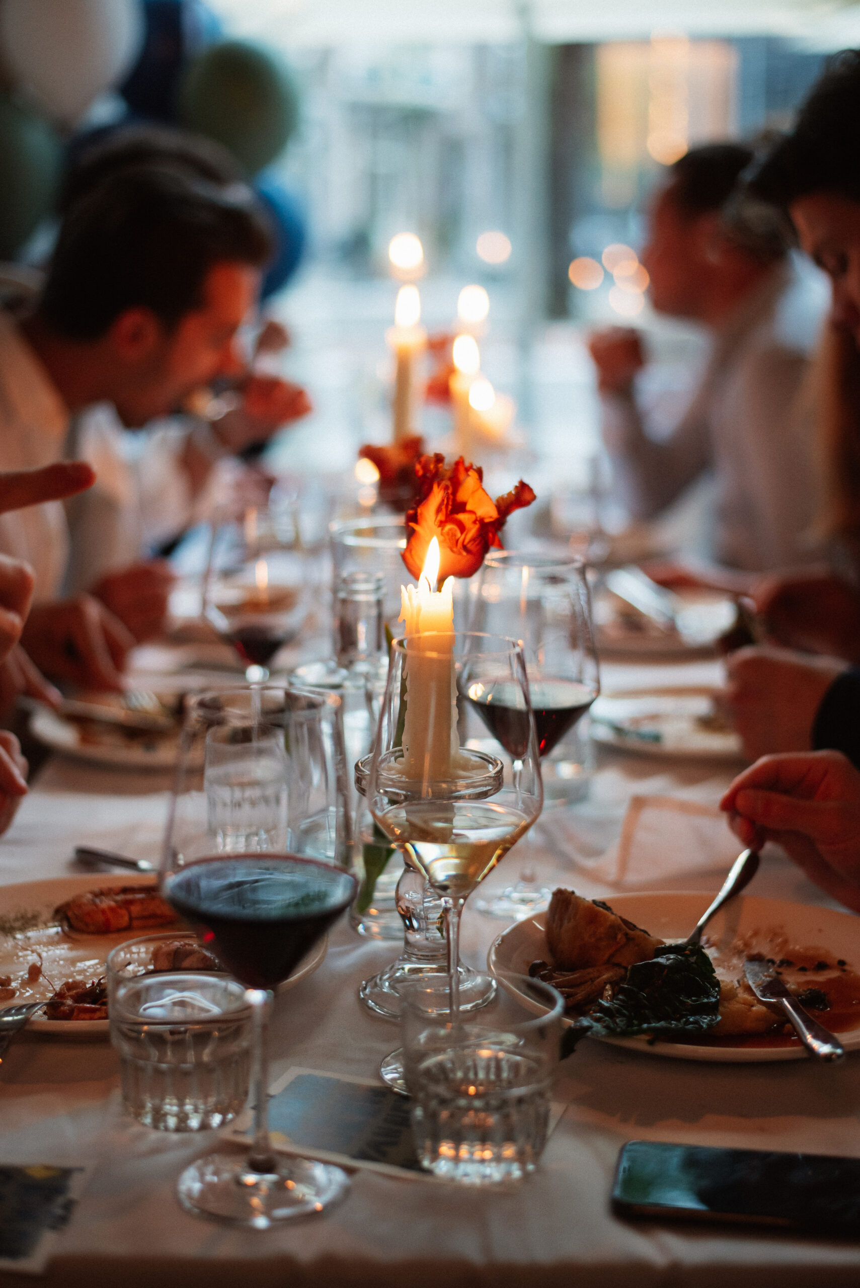 interieur Bar Jules events groepen design private dining Juliette linnen glazen bestek restaurant Amsterdam Zuid Valeriusplein